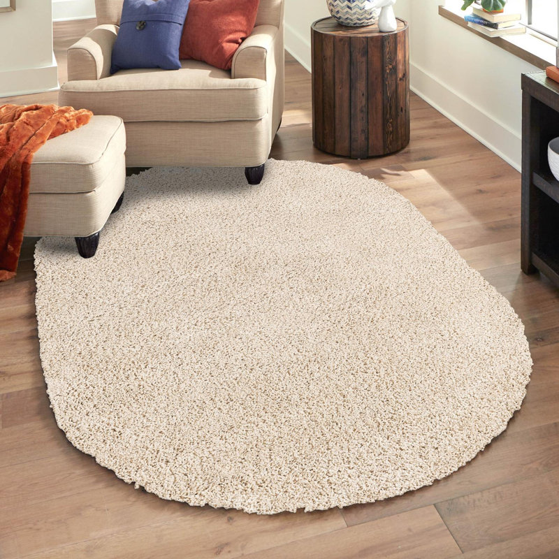 Tapis beige, Beige, Rond 10pi