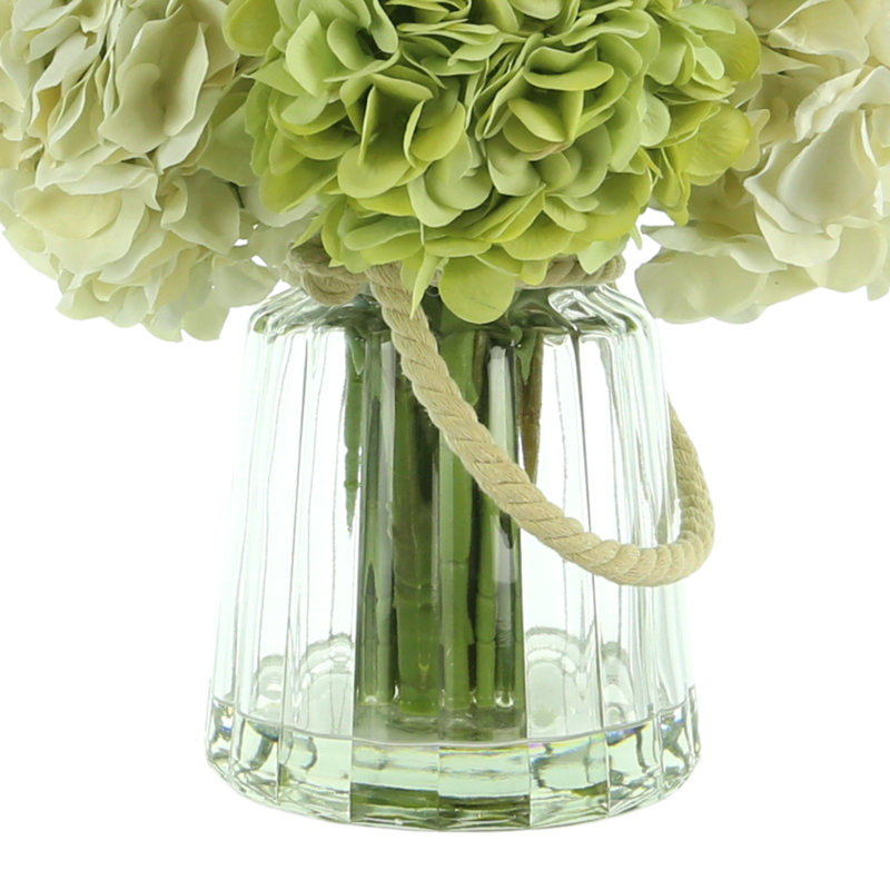 Hydrangea Floral In Rope Pot