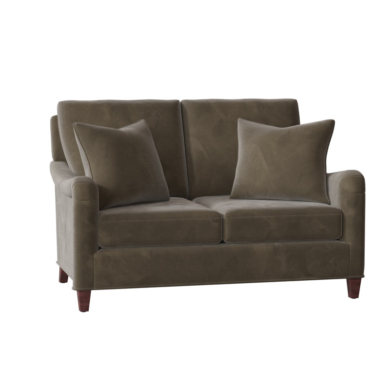 Smythe 57" Rolled Arm Loveseat with Reversible Cushions, Montego Bay, Barley (8789 07)