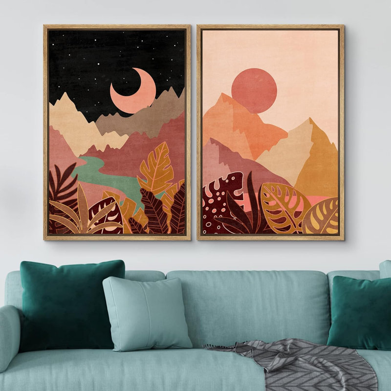 2 pièces, Naturel, H 24 po x l 32 po