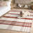 Striped Kilim 902 Hand Loomed 80% Wool; 20% Cotton Plaid Rug-114659670