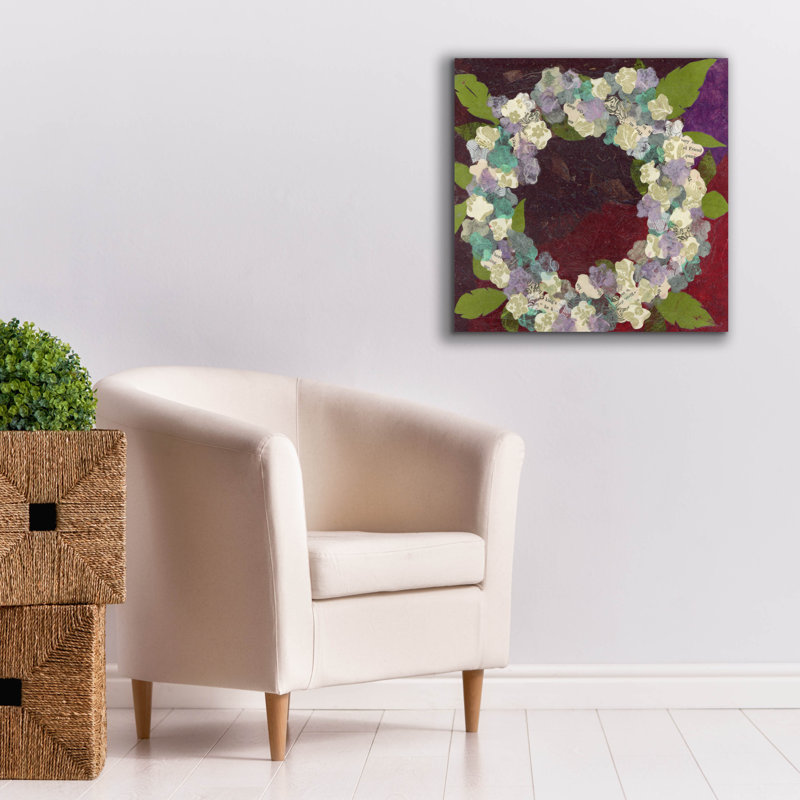 Toile épique Graffiti «Winter Wreath» par Jeri Hauth, 26 po x 26 po, H 26 po x l 26 po