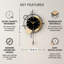 Horloge murale décorative avec pendule, quartz silencieux fonctionnant à piles pour la maison-81345585