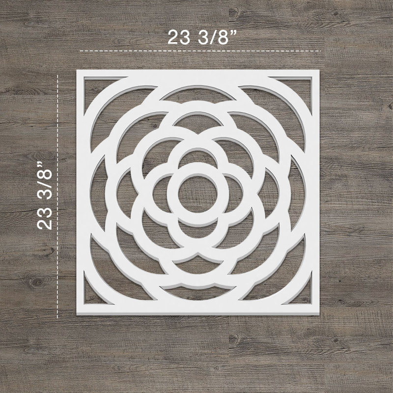 Panneaux muraux décoratifs Edinburg, H 23,375 po x l 23,375 po x P 0,375 po