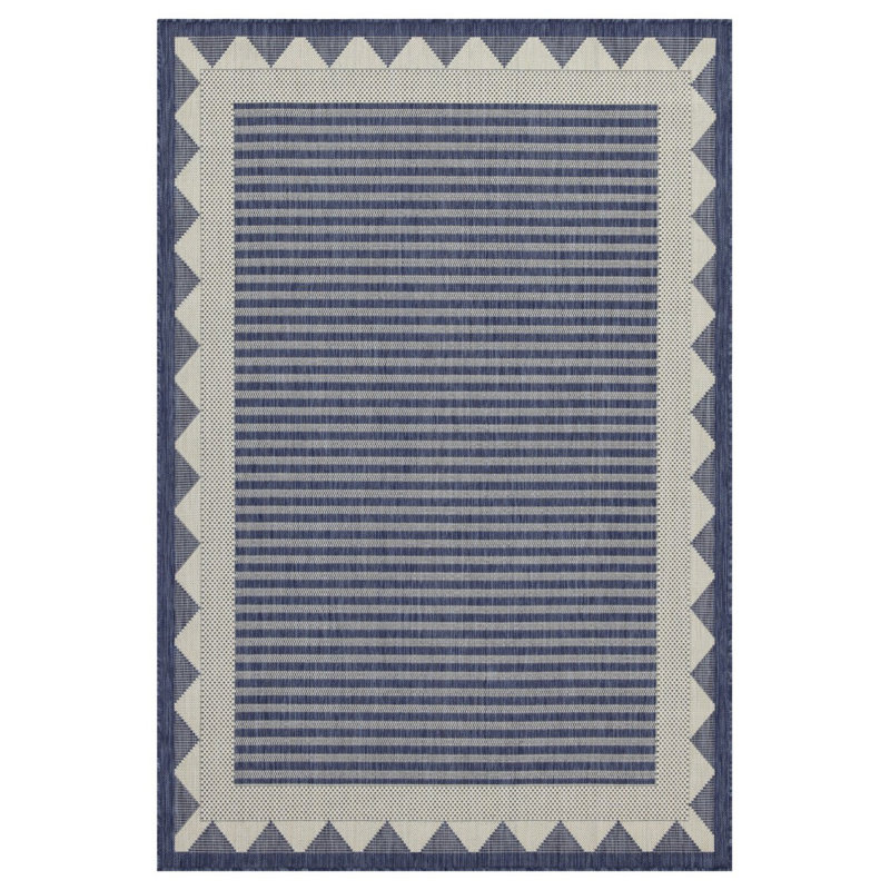 Sunshine GC_HAR2013 Blue 7 Ft. 10 In. X 10 Ft. 3 In. Indoor/Outdoor Area Rug, Rectangle 7'10" x 10'3"