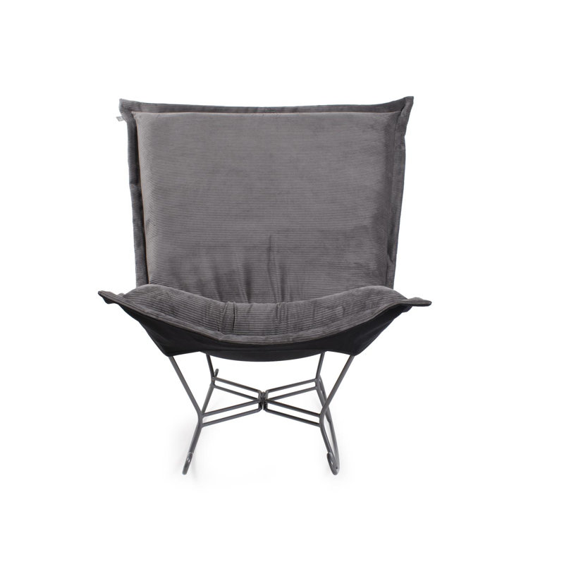 Polyester, Nylon Rocking Chair, Gris anthracite