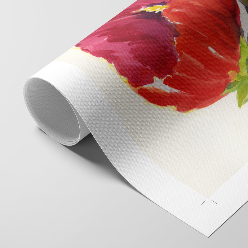 Hibiscus Glow I - impression sur toile seulement - non encadrée, H 18 po x l 12 po