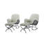 Chaise berçante de patio avec repose-pieds