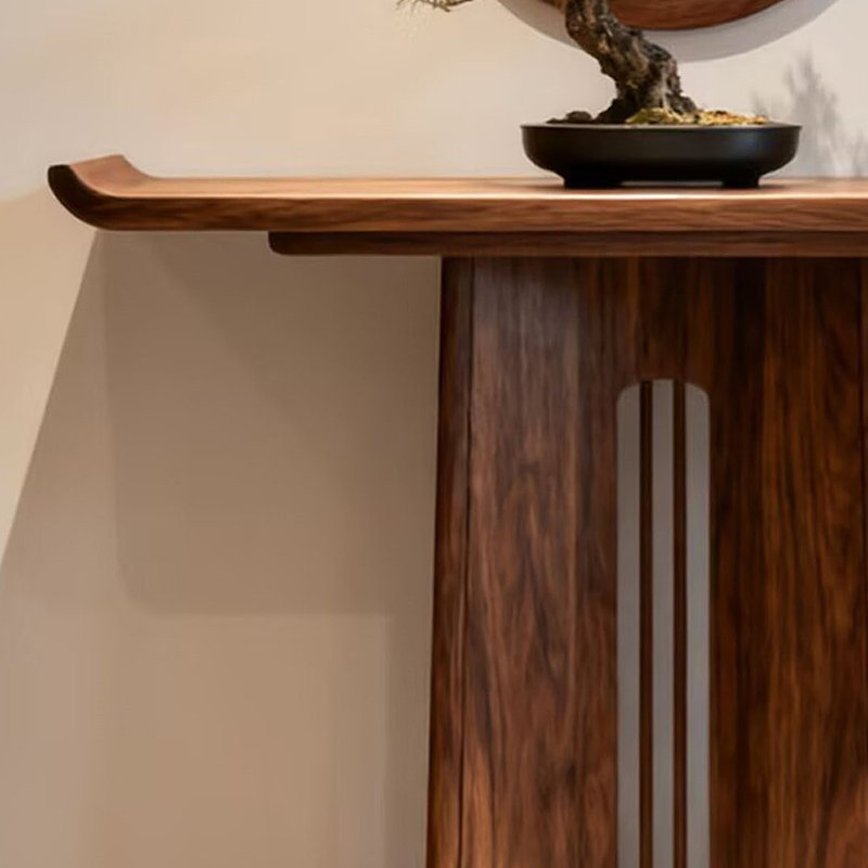 Console simple de style chinois, 35.4" H x 55.1" W x 15" D