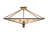 30" Square Prairie Mission Inverted Semi-Flushmount