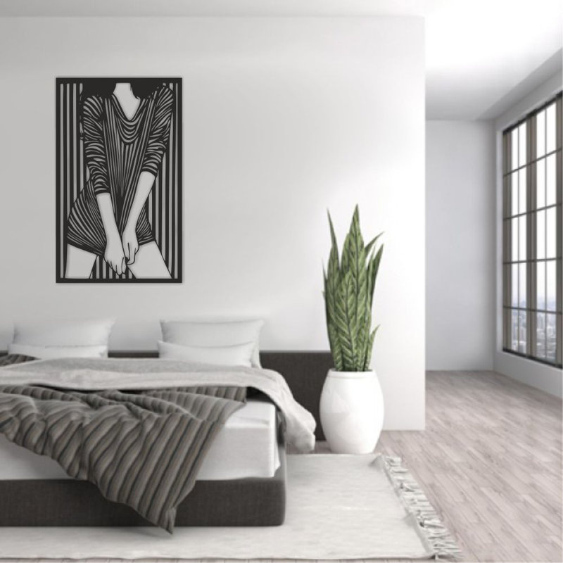 Glam People Wall Decor on Metal, 100" H x 72" W x 1" D