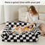 Lit pour chien et canapé pour chat, lit pour animal de compagnie de taille moyenne, canapé pour chien mignon, canapé pour chat et canapé pour animal de compagnie avec fond antidérapant, lit pour chien à carreaux avec housse lavable-1483502526