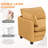 102" Corduroy L-Shaped Couch 3-Seater With Movable Ottoman-1842814030