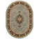 Belliere Medallion Kashan Light Blue Traditional Rug