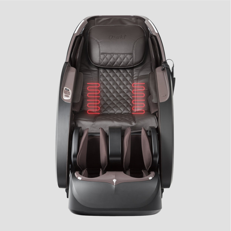 Black Faux Leather Zero Gravity Massage Recliner with Metal Frame