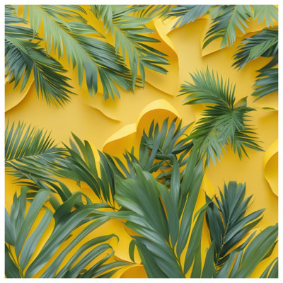 Green Palm Leaves Wall Tapestry - Palm Wall Decor