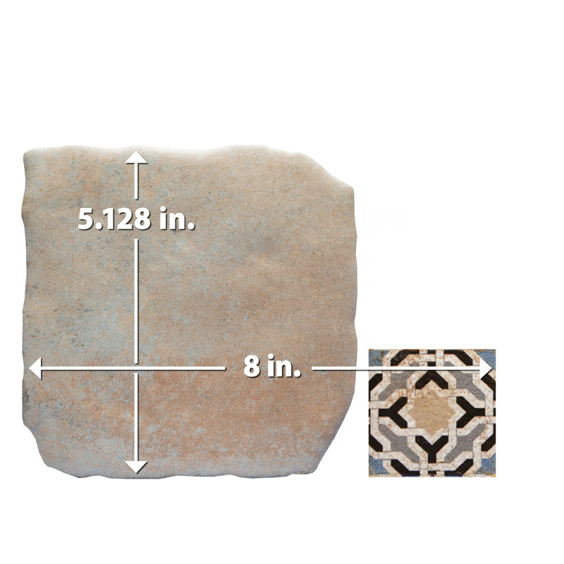 Benisa Marelle W/Taco 5-7/8 In. X 8 In. Porcelain Floor And Wall Tile