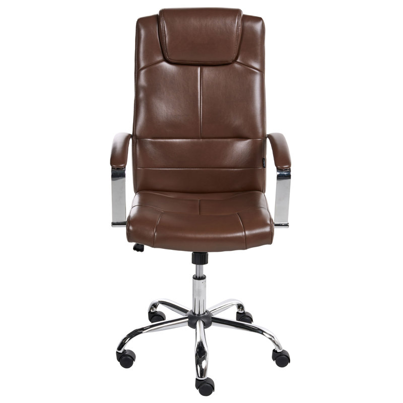 Executive Chair with Headrest, Brown