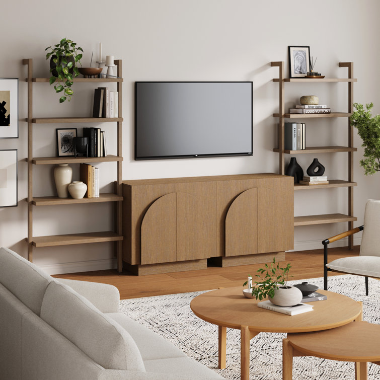 Sideboard And Bookcase Set Entertainment Centre