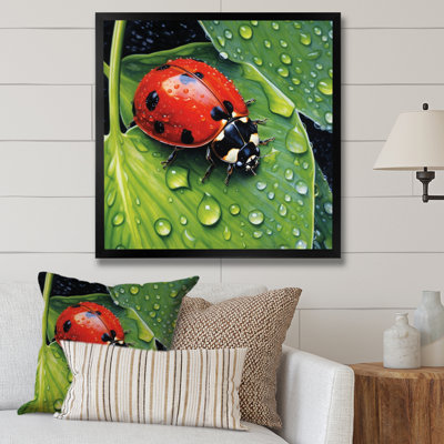 " Red And Black Ladybugs I "