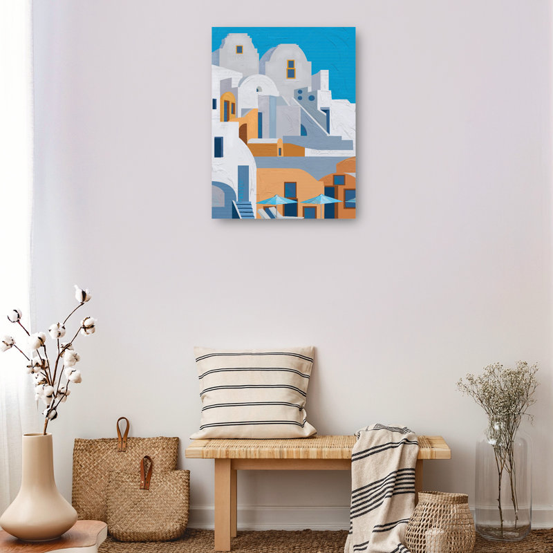 Santorini I by Aviva Miles Canvas Art Print