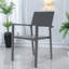 Chaises de salle à manger ergonomiques modernes en métal, capacité de 350 lb pour la maison et le jardin