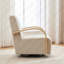 Fauteuil d'appoint pivotant de 30,7 po et pivotant à 360 ° de style moderne avec fauteuil de lecture capitonné Comfy Channel, fauteuil simple avec accoudoirs pour chambre à coucher, bureau et salon.-52379101