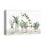 Pots de verre avec plantes, reproduction sur toile-958440018