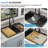 33''W x 22"D Drop-In Single Bowl Workstation Quartz Kitchen Sink with Bottom Grid Drain Assembly Cutting  Board and Roll Drying Rack