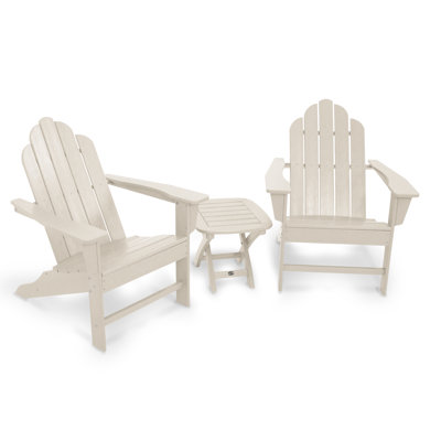 Ensemble 3 pièces POLYWOOD Long Island Adirondack