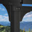 Belmont Lean To Outdoor Patio Gazebo With Steel Slope Roof,EROMMY Hardtop Wall Mounted Metal Frame Pavilion-1369939802