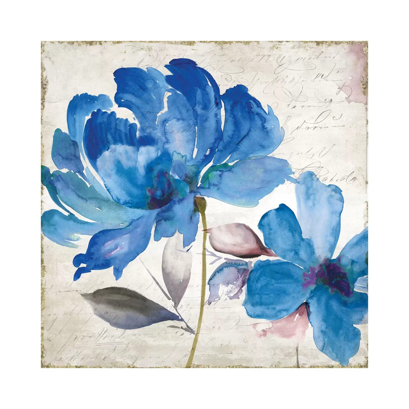 In The Wind, Blue II by Asia Jensen - Wrapped Canvas Print
