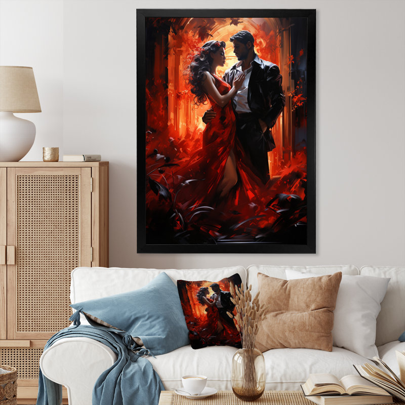 «Cossio Cuba Salsa Nights Dancers II», reproduction sur toile, Cadre photo noir, H 20 po x l 12 po x P 1 po