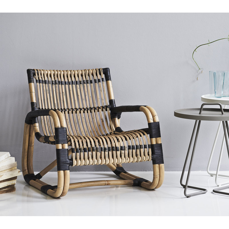 Curve Armchair, Natural/Black