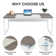 Loubert Metal Base Writing Desk