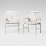 Harbison Wood Outdoor Dining Armchair