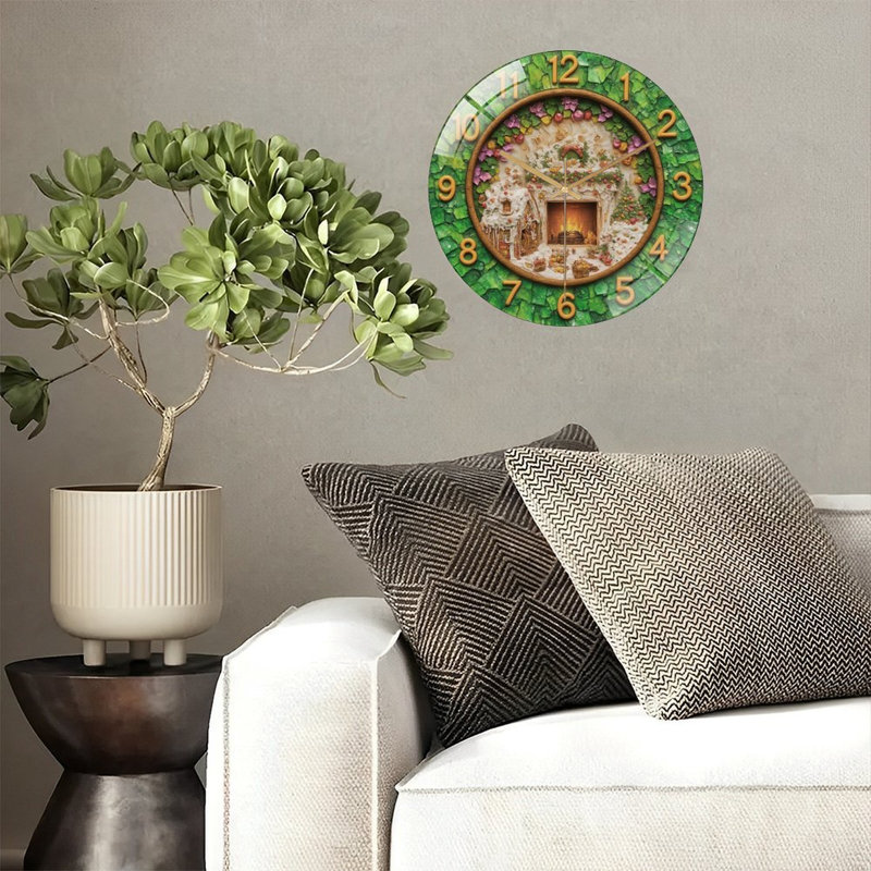 Horloge murale de Noël 12 po