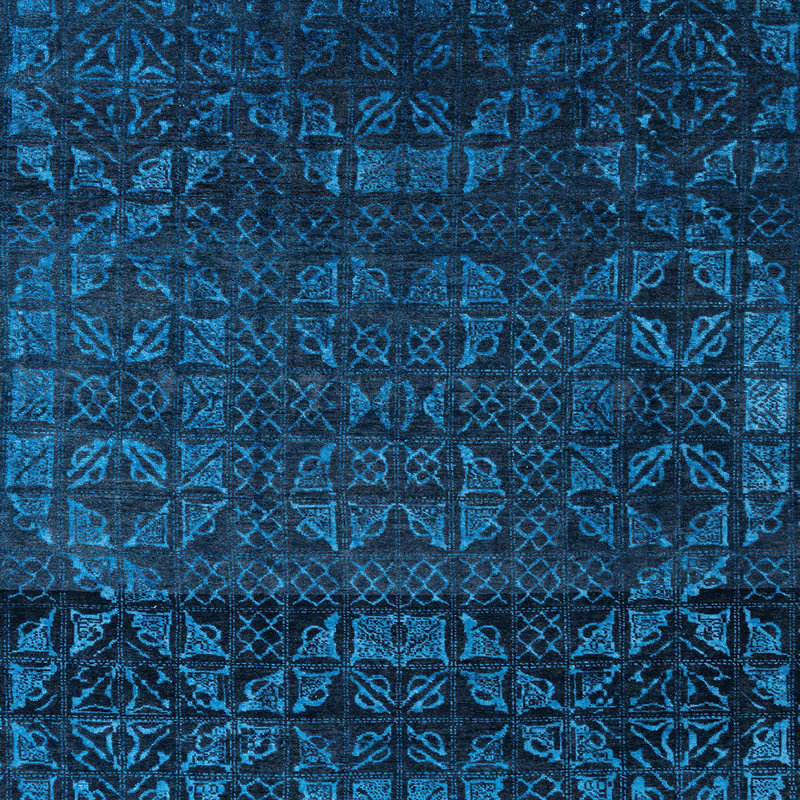 Abstract Indoor Rug, Square 6'