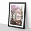 Reflection Of The Pink Blossom Trees - Single Picture Frame Painting on MDF-57078376-57078382