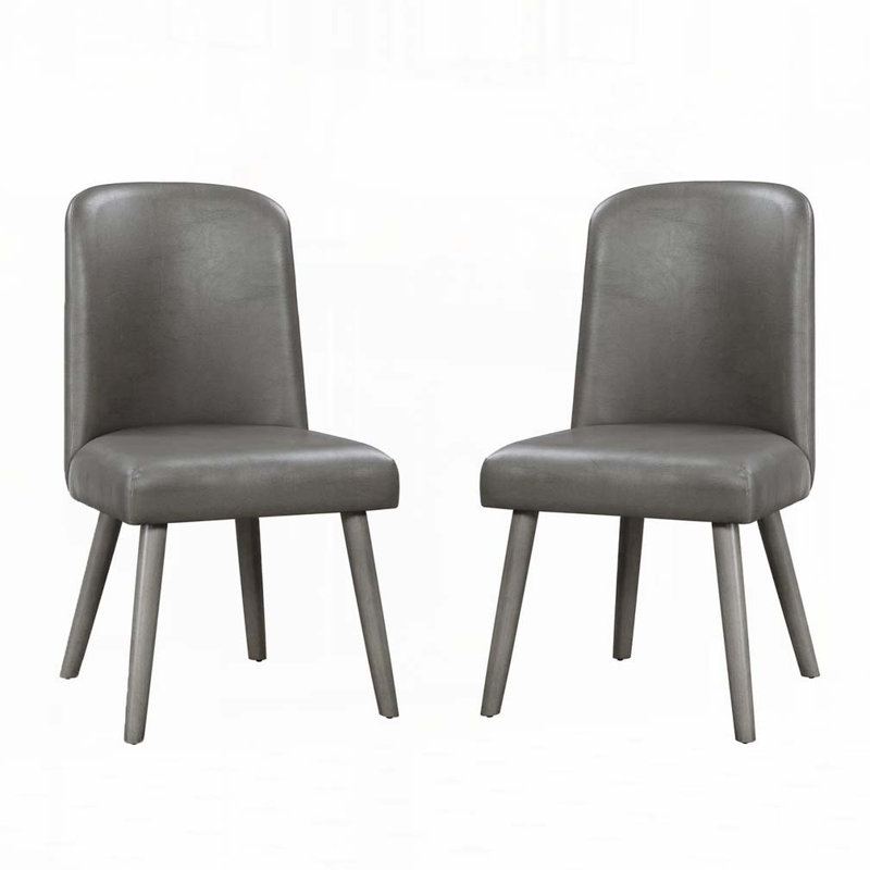 Chaises d'appoint rembourrées en cuir de polyuréthane