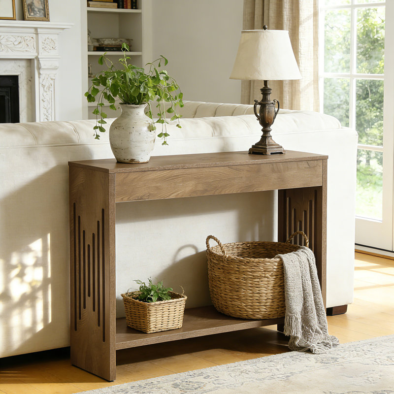 Petite table basse avec tablette à 2 niveaux