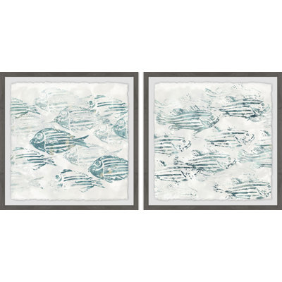 Ensemble de 2 cadres photo Sealife Batik