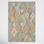 Chopin Select Allegro Handmade Shag Wool Gray/Yellow/Brown Area Rug-933349455