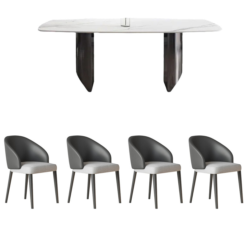 Ensemble de table de salle à manger durable au design exquis., H 29,53 po x L 62,99 po x l 31,5 po