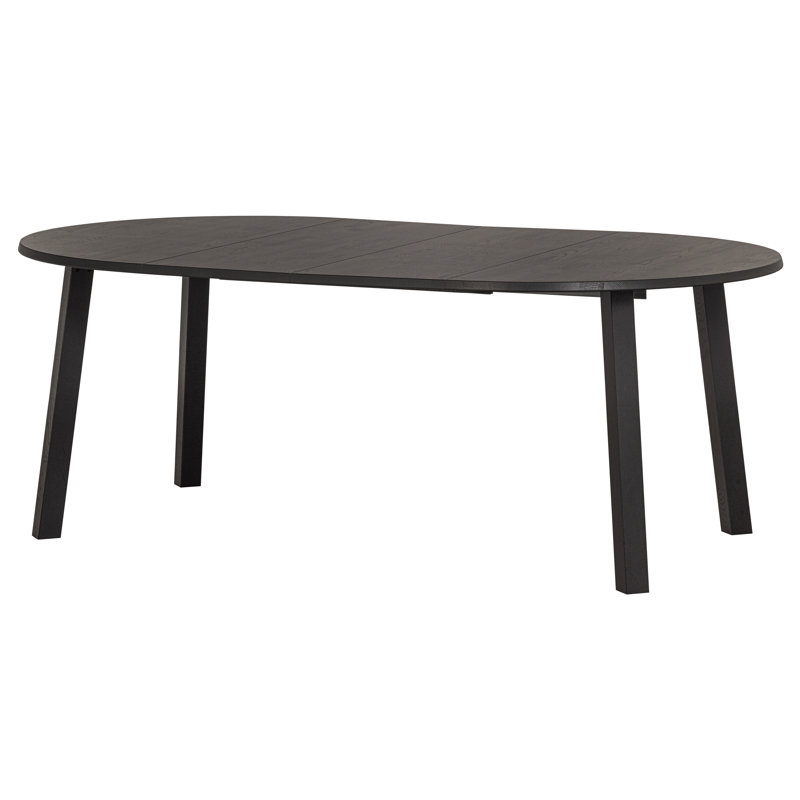 Extendable Oak Oval Solid Wood Dining Table