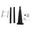 Lampadaire d'extérieur en métal robuste 7,87 pi-129160675