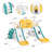 Joyldias 70.9'' W 9 In 1  Plastic Climber Toddler Slide, Toddler Playground With Double Slides,-100156937