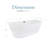 Satchi 67'' x 31.5'' Soaking Acrylic Bathtub-82573591
