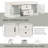 Scape Storage Bench with Drawers, Cabinets & Removable Cushion-1783850607
