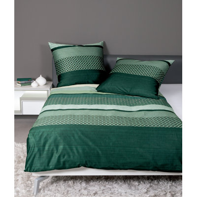 Striped Duvet Cover Set with Pillowcases Included